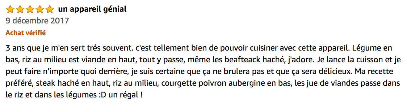 commentaire SEB Steam N'Light